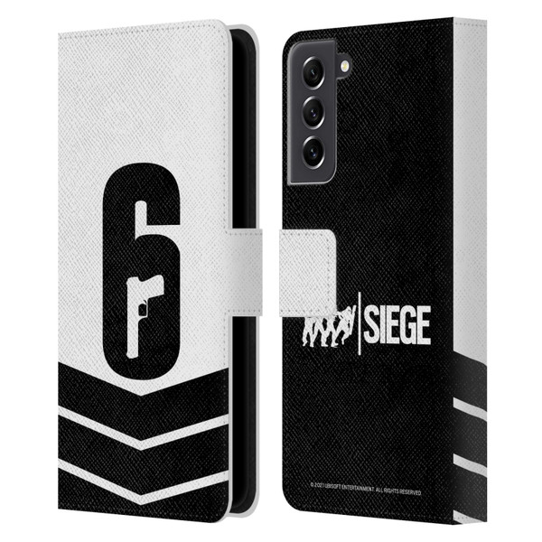 Tom Clancy's Rainbow Six Siege Logo Art Esport Jersey Leather Book Wallet Case Cover For Samsung Galaxy S21 FE 5G