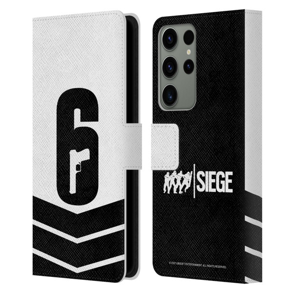 Tom Clancy's Rainbow Six Siege Logo Art Esport Jersey Leather Book Wallet Case Cover For Samsung Galaxy S23 Ultra 5G