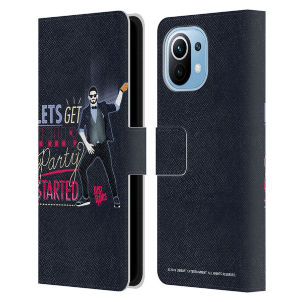 Just Dance Artwork Compositions Party Started Leather Book Wallet Case Cover For Xiaomi Mi 11