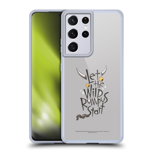 Where the Wild Things Are Literary Graphics Rumpus Soft Gel Case for Samsung Galaxy S21 Ultra 5G