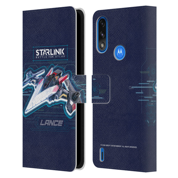 Starlink Battle for Atlas Starships Lance Leather Book Wallet Case Cover For Motorola Moto E7 Power / Moto E7i Power