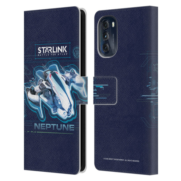 Starlink Battle for Atlas Starships Neptune Leather Book Wallet Case Cover For Motorola Moto G (2022)