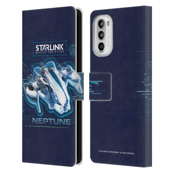 Starlink Battle for Atlas Starships Neptune Leather Book Wallet Case Cover For Motorola Moto G52