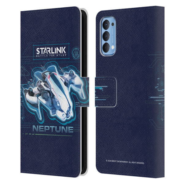 Starlink Battle for Atlas Starships Neptune Leather Book Wallet Case Cover For OPPO Reno 4 5G