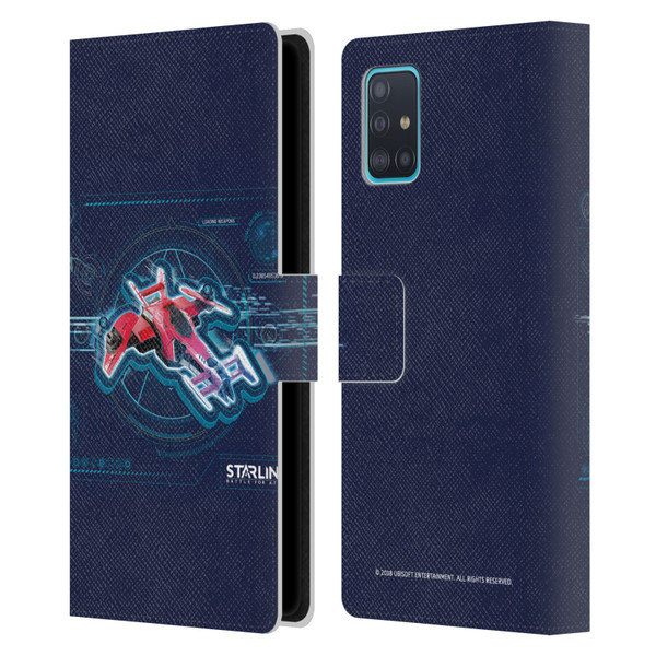 Starlink Battle for Atlas Starships Pulse Leather Book Wallet Case Cover For Samsung Galaxy A51 (2019)