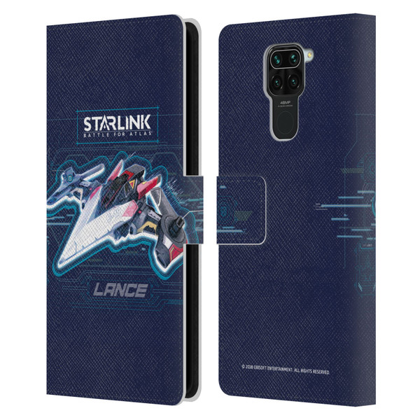 Starlink Battle for Atlas Starships Lance Leather Book Wallet Case Cover For Xiaomi Redmi Note 9 / Redmi 10X 4G