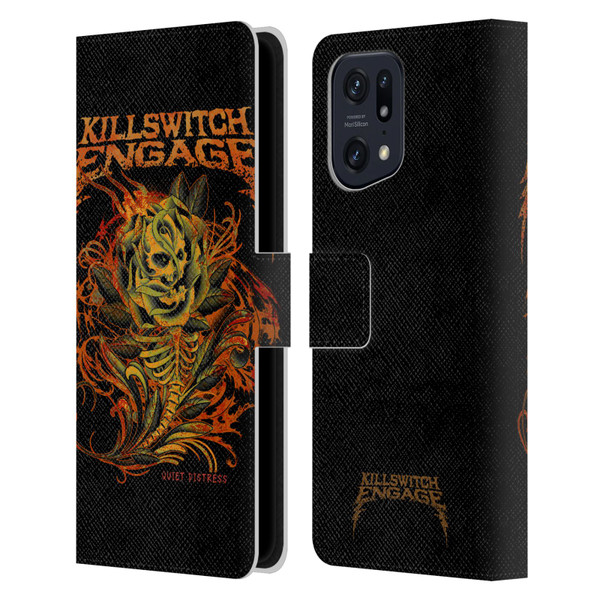 Killswitch Engage Band Art Quiet Distress Leather Book Wallet Case Cover For OPPO Find X5