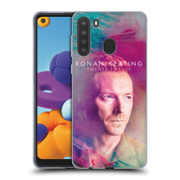 Ronan Keating Twenty Twenty Key Art Soft Gel Case for Samsung Galaxy A21 (2020)