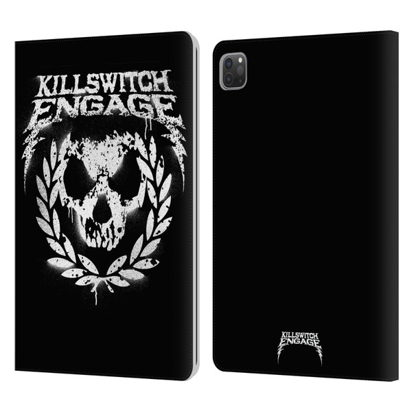 Killswitch Engage Tour Wreath Spray Paint Design Leather Book Wallet Case Cover For Apple iPad Pro 11 2020 / 2021 / 2022