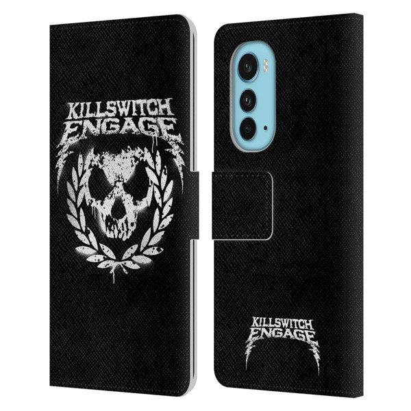 Killswitch Engage Tour Wreath Spray Paint Design Leather Book Wallet Case Cover For Motorola Edge (2022)