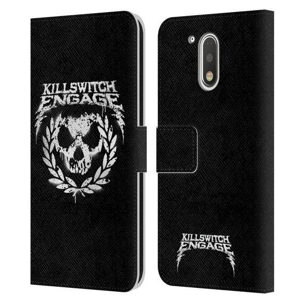 Killswitch Engage Tour Wreath Spray Paint Design Leather Book Wallet Case Cover For Motorola Moto G41