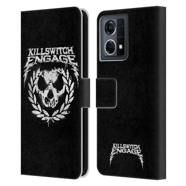 Killswitch Engage Tour Wreath Spray Paint Design Leather Book Wallet Case Cover For OPPO Reno8 4G