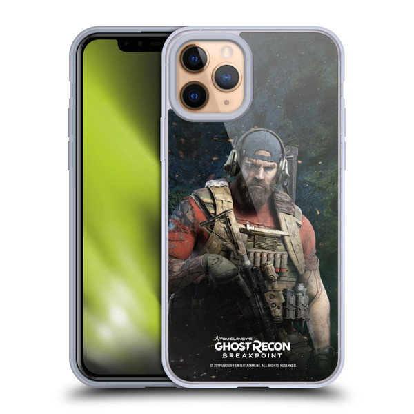 Tom Clancy's Ghost Recon Breakpoint Character Art Nomad Soft Gel Case for Apple iPhone 11 Pro