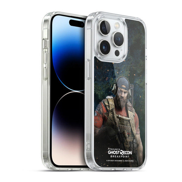 Tom Clancy's Ghost Recon Breakpoint Character Art Logo Soft Gel Case for Apple iPhone 14 Pro & MagSafe
