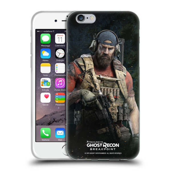 Tom Clancy's Ghost Recon Breakpoint Character Art Nomad Soft Gel Case for Apple iPhone 6 / iPhone 6s