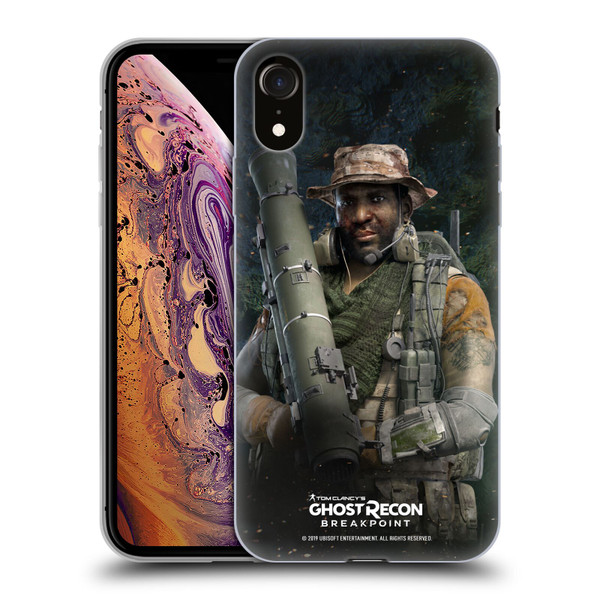 Tom Clancy's Ghost Recon Breakpoint Character Art Fixit Soft Gel Case for Apple iPhone XR