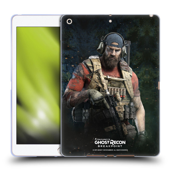 Tom Clancy's Ghost Recon Breakpoint Character Art Nomad Soft Gel Case for Apple iPad 10.2 2019/2020/2021
