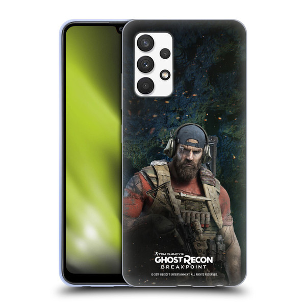 Tom Clancy's Ghost Recon Breakpoint Character Art Nomad Soft Gel Case for Samsung Galaxy A32 (2021)