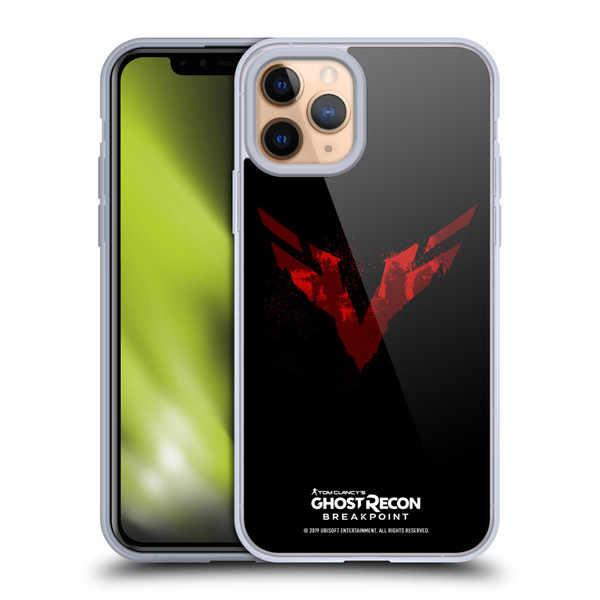 Tom Clancy's Ghost Recon Breakpoint Graphics Wolves Logo Soft Gel Case for Apple iPhone 11 Pro