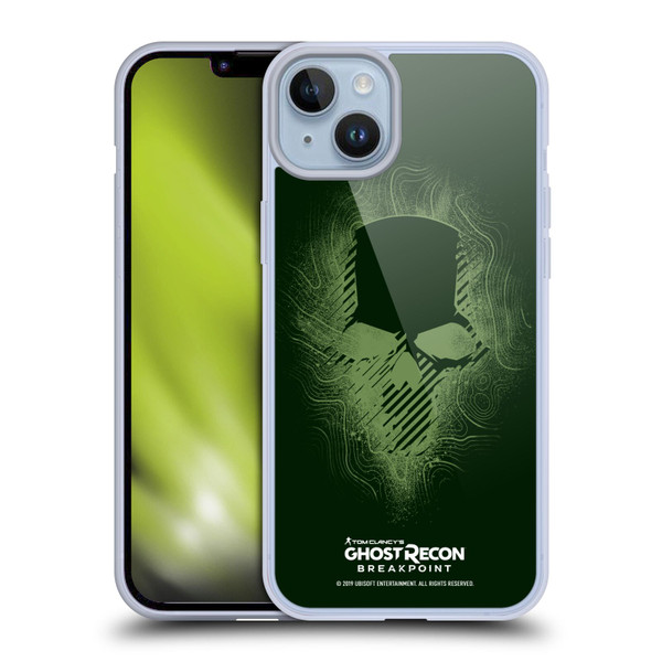 Tom Clancy's Ghost Recon Breakpoint Graphics Ghosts Logo Soft Gel Case for Apple iPhone 14 Plus