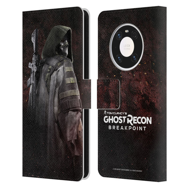 Tom Clancy's Ghost Recon Breakpoint Character Art Colonel Walker Leather Book Wallet Case Cover For Huawei Mate 40 Pro 5G