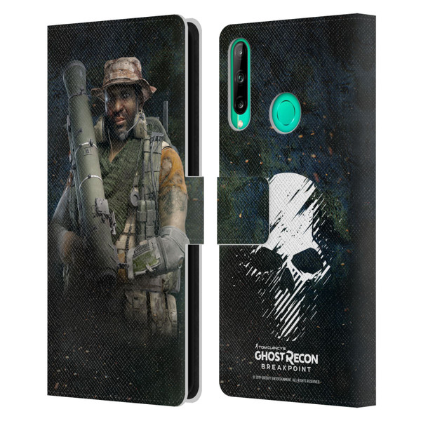 Tom Clancy's Ghost Recon Breakpoint Character Art Fixit Leather Book Wallet Case Cover For Huawei P40 lite E