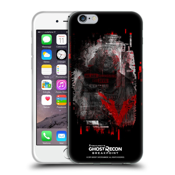 Tom Clancy's Ghost Recon Breakpoint Graphics Wolves Soft Gel Case for Apple iPhone 6 / iPhone 6s