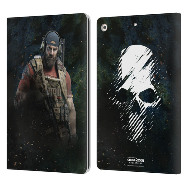 Tom Clancy's Ghost Recon Breakpoint Character Art Nomad Leather Book Wallet Case Cover For Apple iPad 10.2 2019/2020/2021