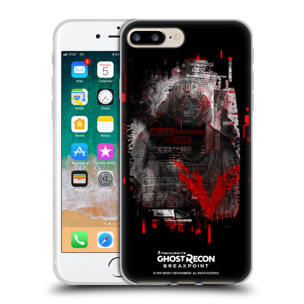 Tom Clancy's Ghost Recon Breakpoint Graphics Wolves Soft Gel Case for Apple iPhone 7 Plus / iPhone 8 Plus