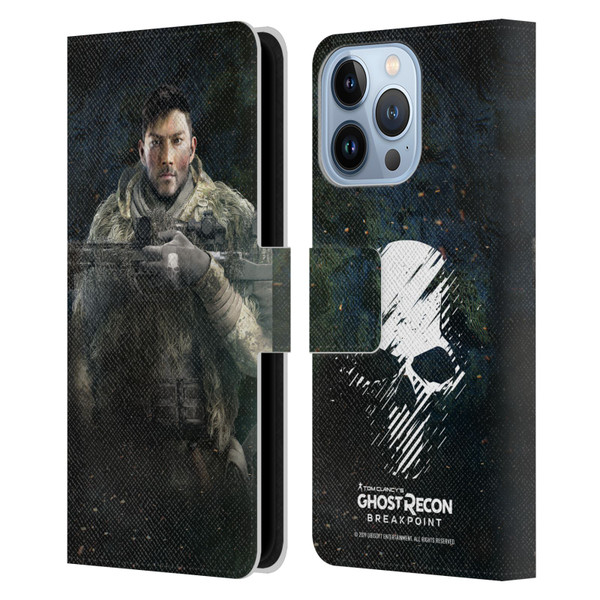 Tom Clancy's Ghost Recon Breakpoint Character Art Vasily Leather Book Wallet Case Cover For Apple iPhone 13 Pro