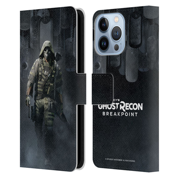 Tom Clancy's Ghost Recon Breakpoint Character Art Walker Poster Leather Book Wallet Case Cover For Apple iPhone 13 Pro