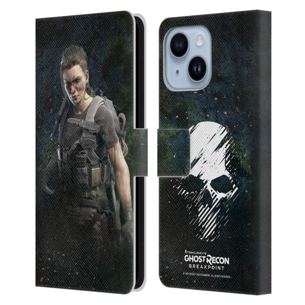 Tom Clancy's Ghost Recon Breakpoint Character Art Fury Leather Book Wallet Case Cover For Apple iPhone 14 Plus