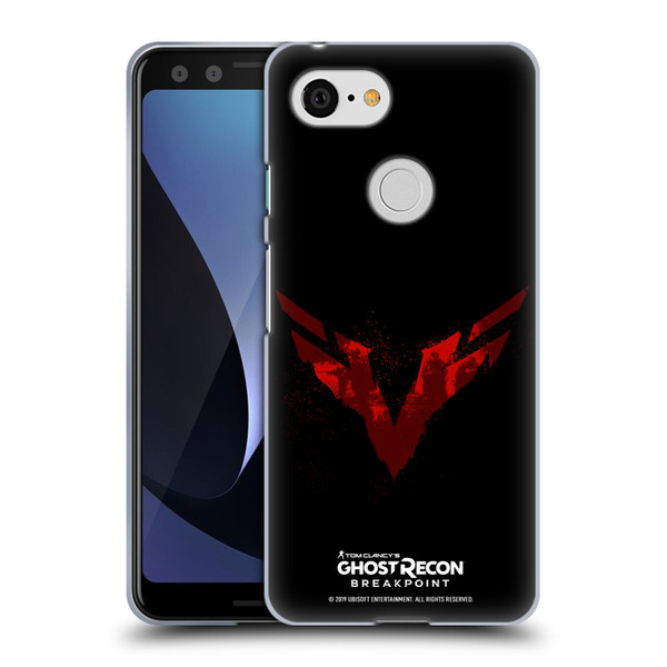 Tom Clancy's Ghost Recon Breakpoint Graphics Wolves Logo Soft Gel Case for Google Pixel 3