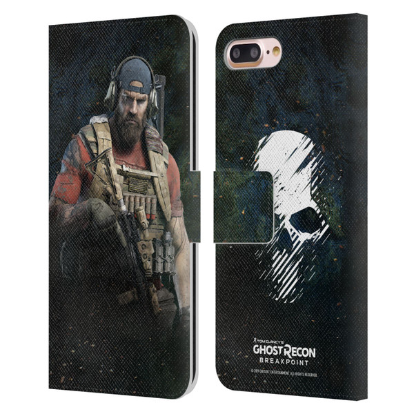 Tom Clancy's Ghost Recon Breakpoint Character Art Nomad Leather Book Wallet Case Cover For Apple iPhone 7 Plus / iPhone 8 Plus