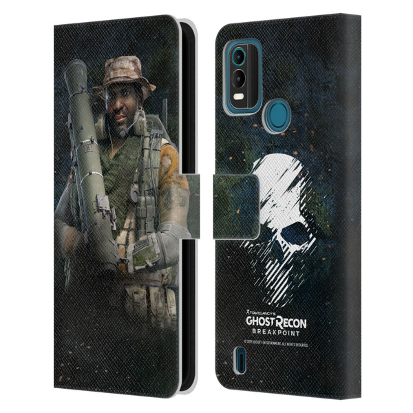 Tom Clancy's Ghost Recon Breakpoint Character Art Fixit Leather Book Wallet Case Cover For Nokia G11 Plus
