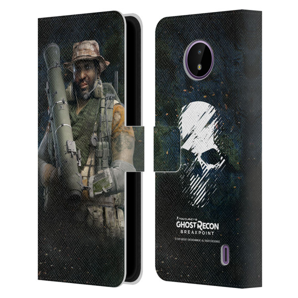 Tom Clancy's Ghost Recon Breakpoint Character Art Fixit Leather Book Wallet Case Cover For Nokia C10 / C20