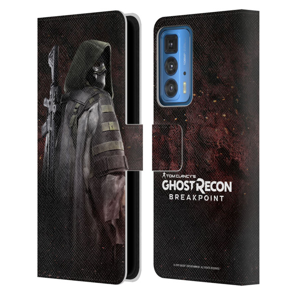 Tom Clancy's Ghost Recon Breakpoint Character Art Colonel Walker Leather Book Wallet Case Cover For Motorola Edge 20 Pro