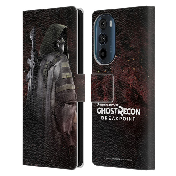 Tom Clancy's Ghost Recon Breakpoint Character Art Colonel Walker Leather Book Wallet Case Cover For Motorola Edge 30