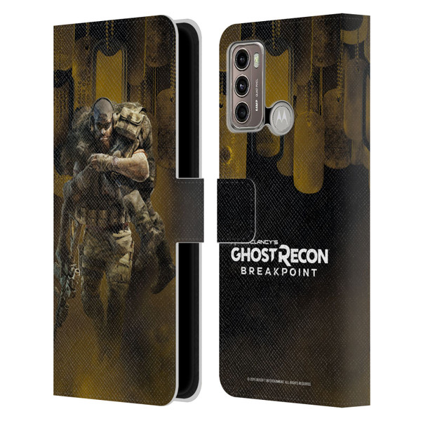 Tom Clancy's Ghost Recon Breakpoint Character Art Nomad Poster Leather Book Wallet Case Cover For Motorola Moto G60 / Moto G40 Fusion