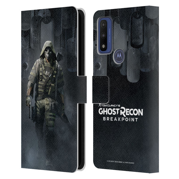 Tom Clancy's Ghost Recon Breakpoint Character Art Walker Poster Leather Book Wallet Case Cover For Motorola G Pure