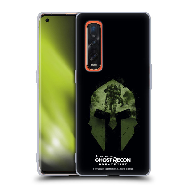 Tom Clancy's Ghost Recon Breakpoint Graphics Nomad Logo Soft Gel Case for OPPO Find X2 Pro 5G