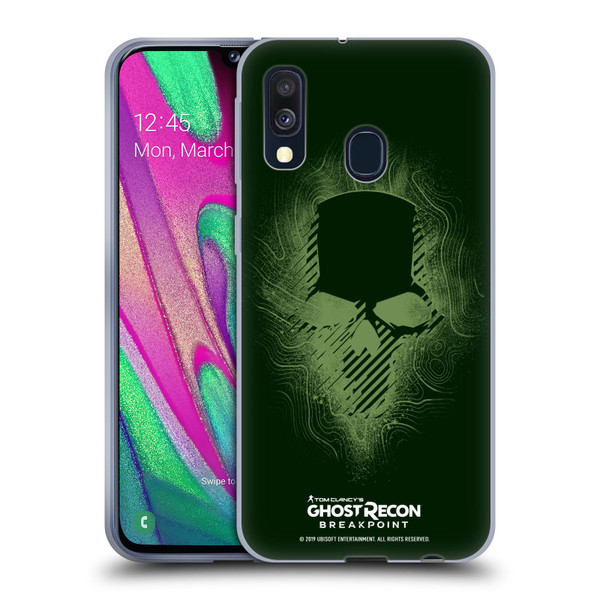Tom Clancy's Ghost Recon Breakpoint Graphics Ghosts Logo Soft Gel Case for Samsung Galaxy A40 (2019)