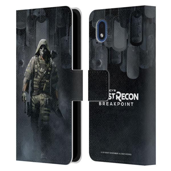 Tom Clancy's Ghost Recon Breakpoint Character Art Walker Poster Leather Book Wallet Case Cover For Samsung Galaxy A01 Core (2020)