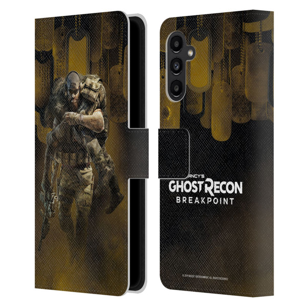 Tom Clancy's Ghost Recon Breakpoint Character Art Nomad Poster Leather Book Wallet Case Cover For Samsung Galaxy A13 5G (2021)