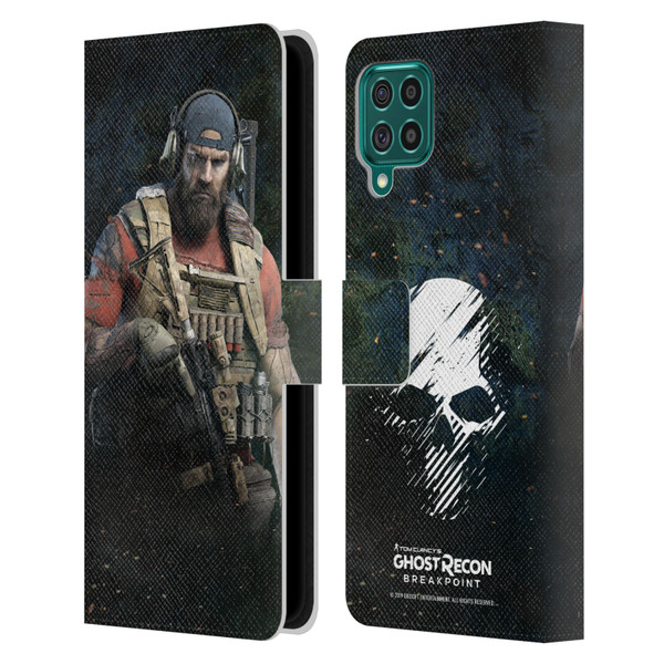 Tom Clancy's Ghost Recon Breakpoint Character Art Nomad Leather Book Wallet Case Cover For Samsung Galaxy F62 (2021)
