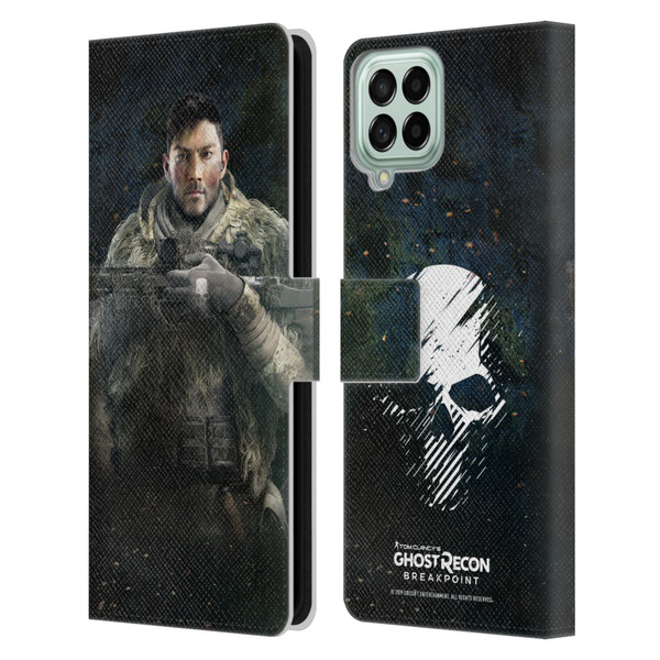 Tom Clancy's Ghost Recon Breakpoint Character Art Vasily Leather Book Wallet Case Cover For Samsung Galaxy M33 (2022)