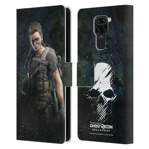 Tom Clancy's Ghost Recon Breakpoint Character Art Fury Leather Book Wallet Case Cover For Xiaomi Redmi Note 9 / Redmi 10X 4G