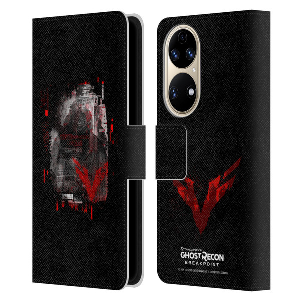 Tom Clancy's Ghost Recon Breakpoint Graphics Wolves Leather Book Wallet Case Cover For Huawei P50