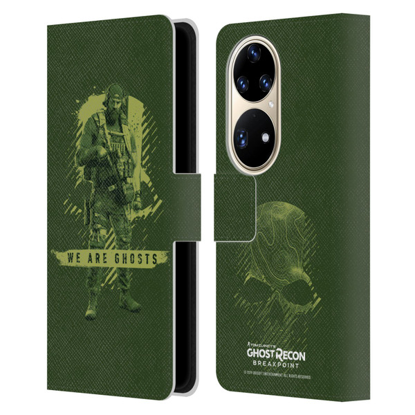 Tom Clancy's Ghost Recon Breakpoint Graphics We Are Ghosts Leather Book Wallet Case Cover For Huawei P50 Pro