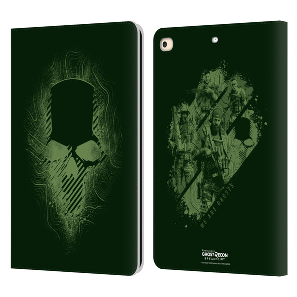 Tom Clancy's Ghost Recon Breakpoint Graphics Ghosts Logo Leather Book Wallet Case Cover For Apple iPad 9.7 2017 / iPad 9.7 2018
